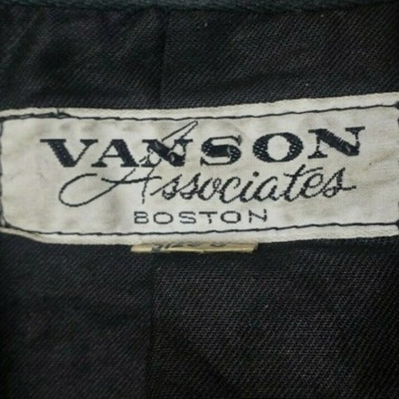 Vanson Associates Black Leathers Motorcycle Jacket Cafe Racer Women's Size 6 - Picture 6 of 8